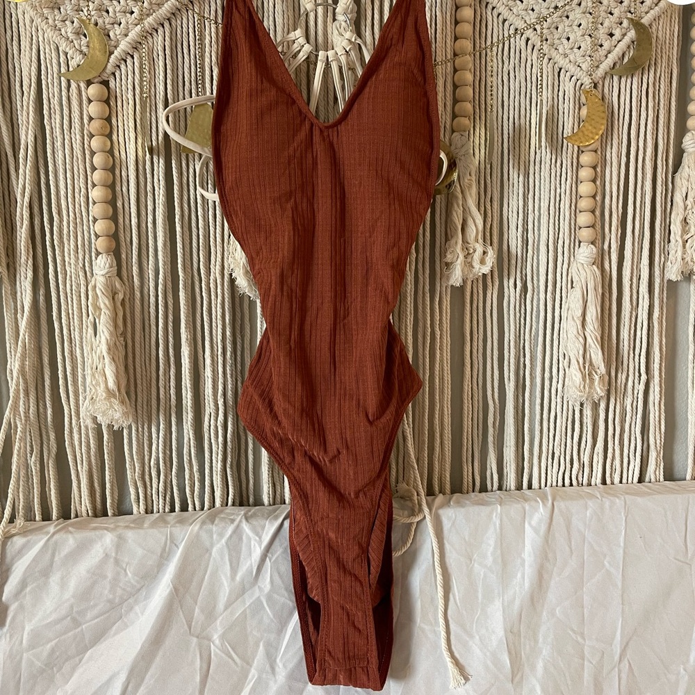 Solid Cut-Out One Piece Swimsuit NWT never worn